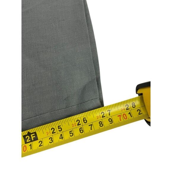 Zara Womens Linen Pants Medium M Trousers Grren Wide-Leg 5070/130 NWT - Picture 13 of 14